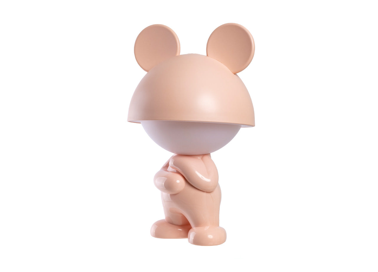 Lampada Led Per Bambini Da Tavolo Comodino Ricaricabile Modello Thinking Boy - Lampada - Rosa