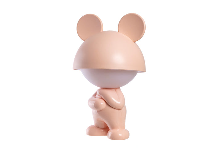 Lampada Led Per Bambini Da Tavolo Comodino Ricaricabile Modello Thinking Boy - Lampada - Rosa