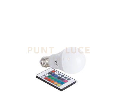LAMPADINA LED DIMMERABILE CCT CON TELECOMANDO E27 8,5W 600LM 3000K-4000K-6500K