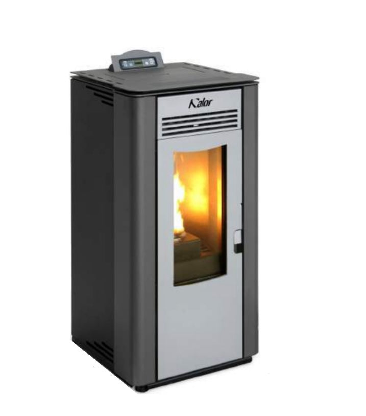 Stufa a Pellet KALOR modello LARA 12 da 9,7 kW in acciaio vari colori disponibili
