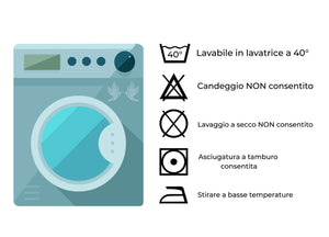 Sacco Copripiumino In 100% Cotone Made Italy Disegno Renna Invernale - Piazza E Mezza - Renna