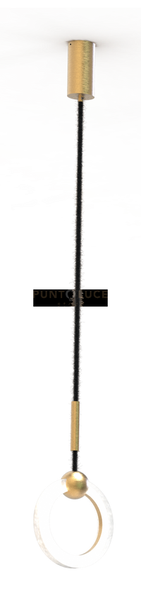 LAYLA-S1  Sospensione 1 luce led 11W dimmerabile SDD 2800-5000k con base diffusore satinato