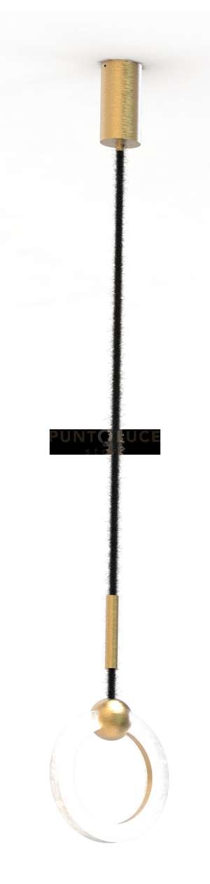 LAYLA-S1  Sospensione 1 luce led 11W dimmerabile SDD 2800-5000k con base diffusore satinato