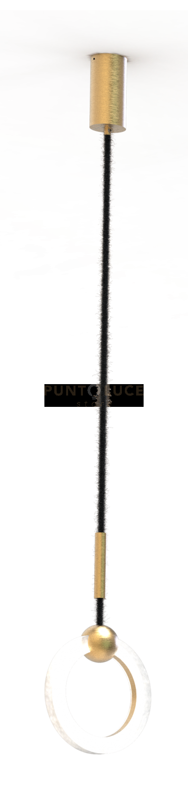 LAYLA-S1  Sospensione 1 luce led 11W dimmerabile SDD 2800-5000k con base diffusore satinato