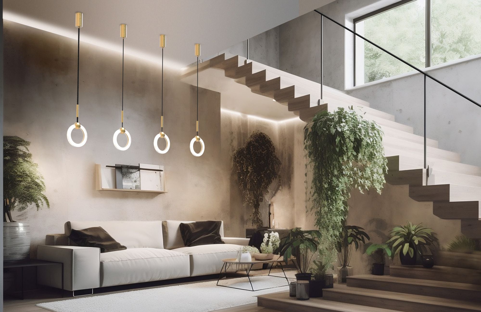 LAYLA-S1  Sospensione 1 luce led 11W dimmerabile SDD 2800-5000k con base diffusore satinato