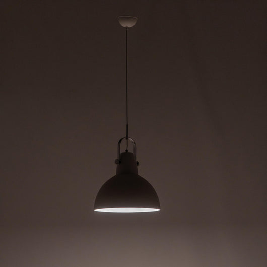 Kande - Lampada a sospensione in metallo bianco