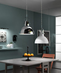 Kande - Lampada a sospensione in metallo bianco