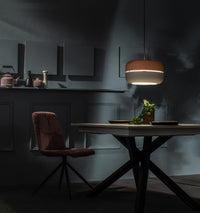 Idra - Lampada a sospensione in metallo nero