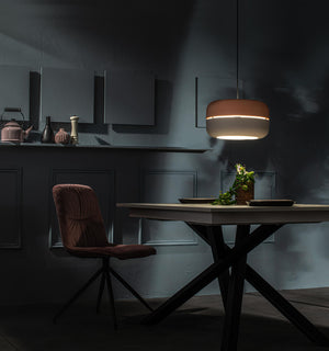 Idra - Lampada a sospensione in metallo nero