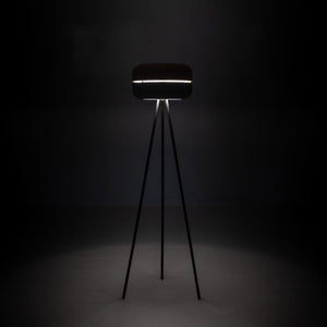 Idra - Lampada da terra in metallo nero