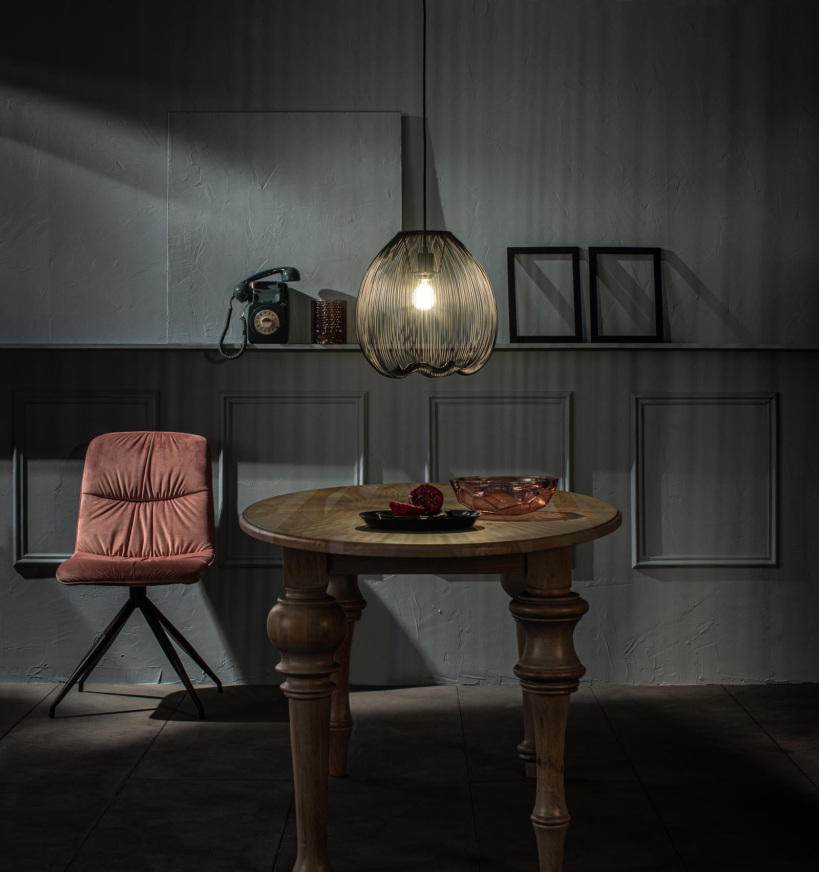 Jaula - Lampada a sospensione in metallo nero