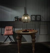 Jaula - Lampada a sospensione in metallo nero