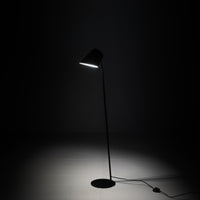 Electra - Lampada da terra in metallo nero