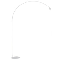 Lampada da terra da Terra 185x35x224 cm in Metallo Stilo Bianco Goffrato