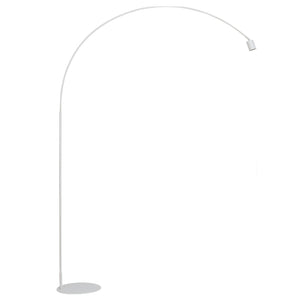 Lampada da terra da Terra 185x35x224 cm in Metallo Stilo Bianco Goffrato