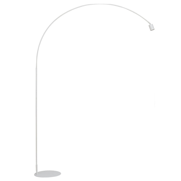 Lampada da terra da Terra 185x35x224 cm in Metallo Stilo Bianco Goffrato