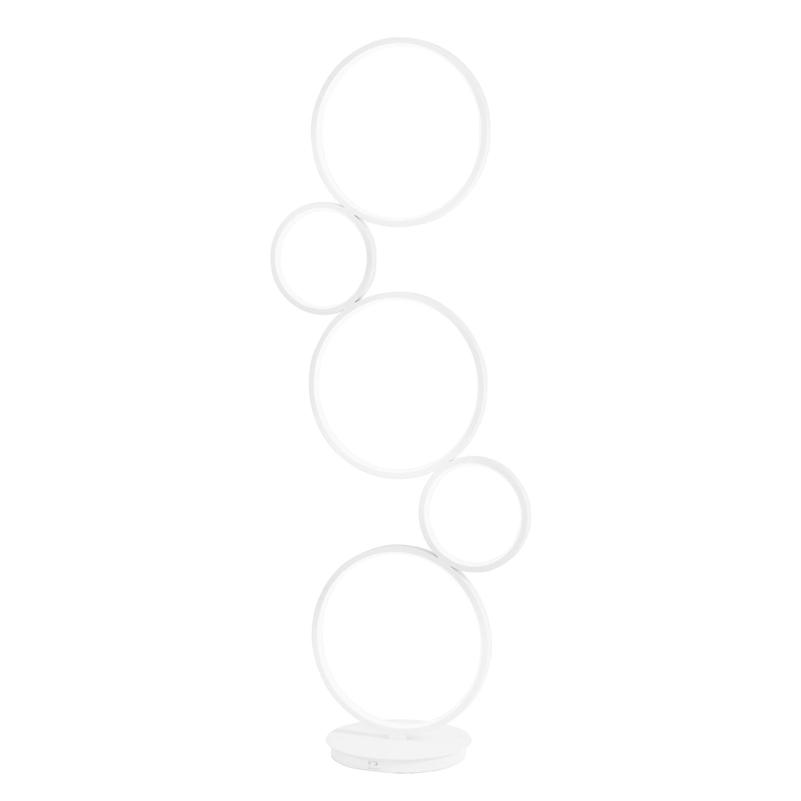 Lampada da Terra Led 46,3x25x117 cm in Alluminio Orion Bianco Goffrato