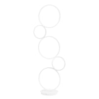 Lampada da Terra Led 46,3x25x117 cm in Alluminio Orion Bianco Goffrato