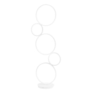 Lampada da Terra Led 46,3x25x117 cm in Alluminio Orion Bianco Goffrato