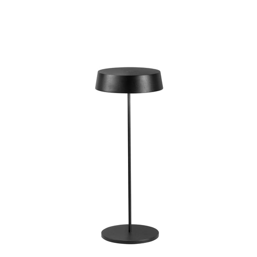 Lampada da Tavolo 12x12x29,5 cm in Metallo Antilia Nero