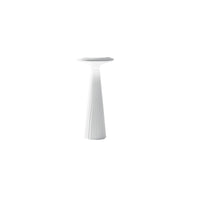 Lampada da Tavolo 13x13x28,5 cm in Policarbonato Vertigo Bianco