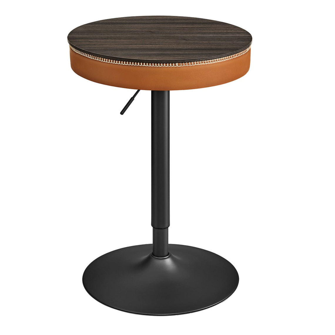 Tavolo da bar regolabile in altezza tavolino con contenitore PU con cuciture bar cucina soggiorno nero 12_0005364