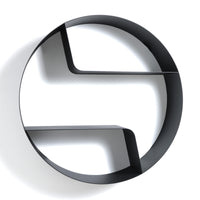 Mensola da parete in metallo antracite opaca cm. Ø.80xP.20