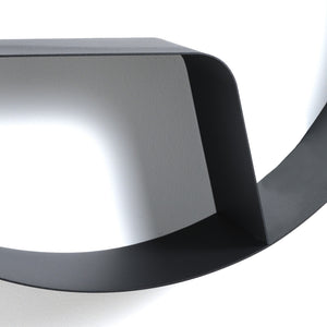 Mensola da parete in metallo antracite opaca cm. Ø.80xP.20