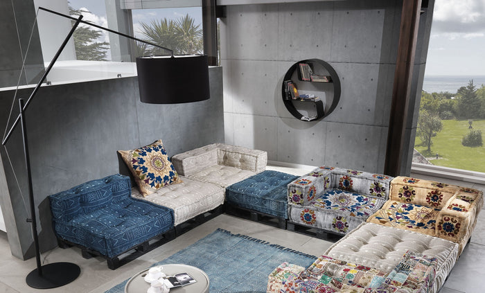 Mensola da parete in metallo antracite opaca cm. Ø.80xP.20