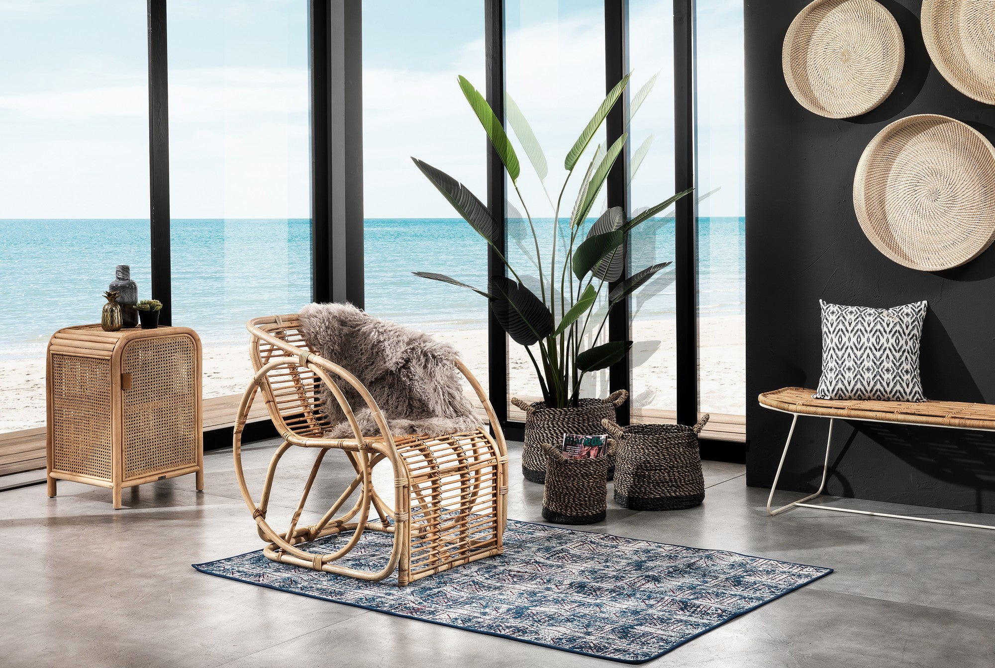 Tappeto in cotone 100% multicolore cm. L.120 x P.180 x H.0,2