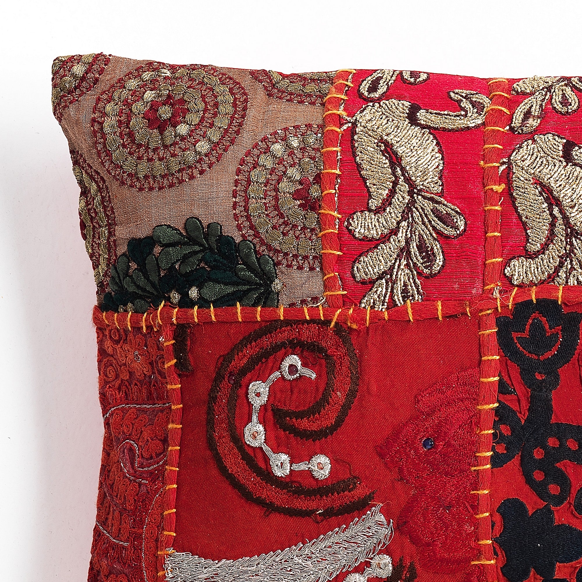 Cuscino rettangolare in cotone sfoderabile rosso cm. 50x30