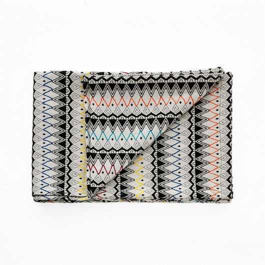 Plaid in cotone multicolore cm. 135 x 190