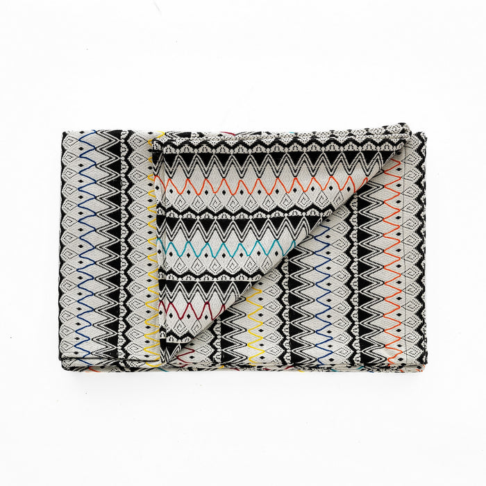 Plaid in cotone multicolore cm. 135 x 190