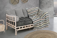 Plaid in cotone multicolore cm. 135 x 190