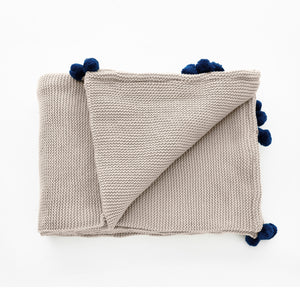 Plaid in 100% acrilico blu cm. 150 x 220