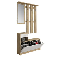 Ingresso effetto legno finitura rovere