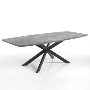 Tavolo allungabile effetto legno grigio cm. H.76 x P.90 x L.160/210