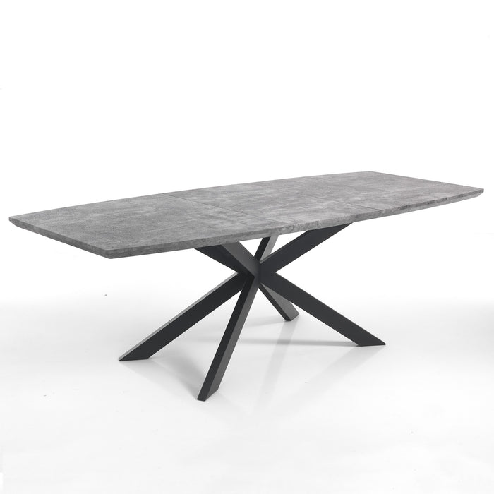 Tavolo allungabile effetto legno grigio cm. H.76 x P.90 x L.160/210