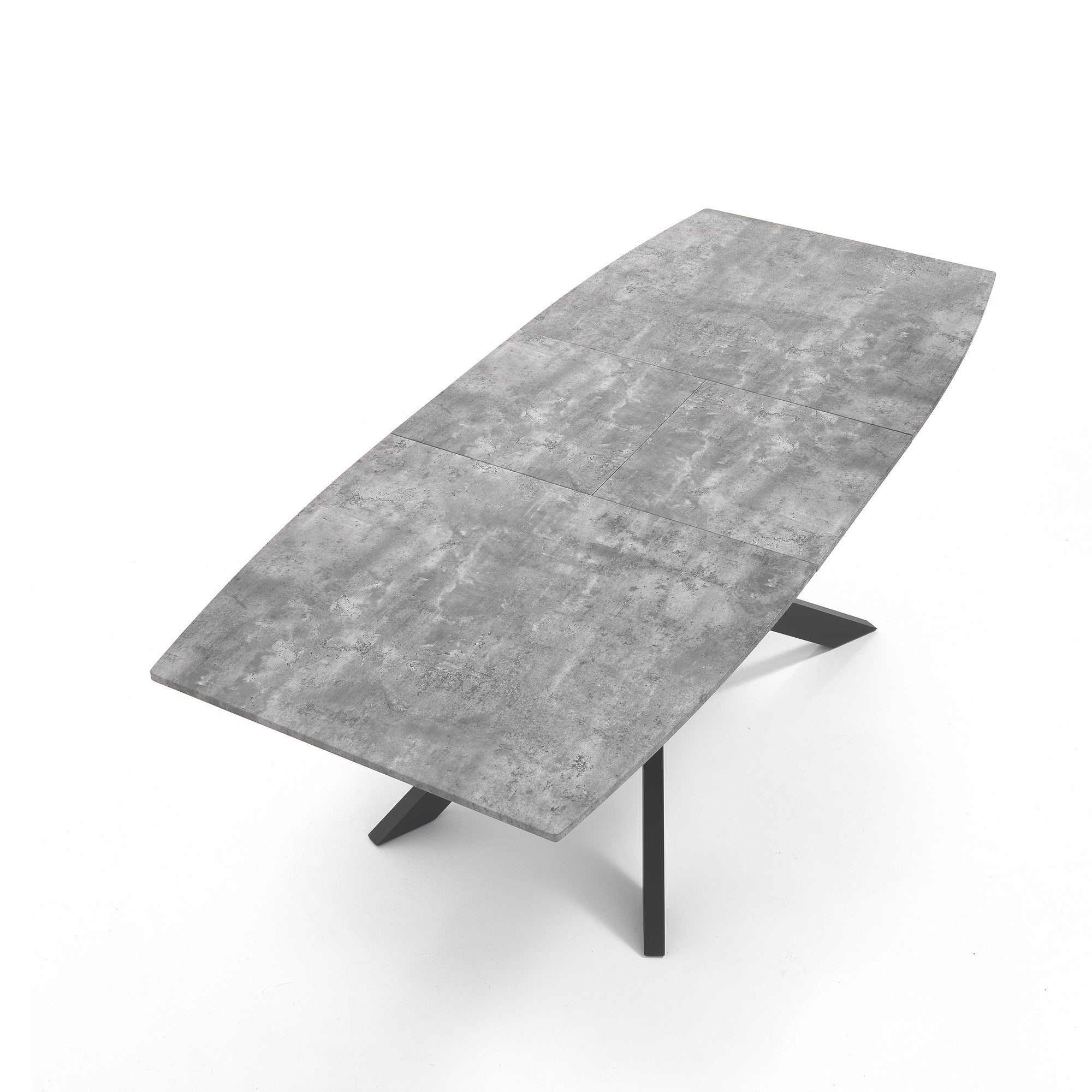 Tavolo allungabile effetto legno grigio cm. H.76 x P.90 x L.160/210