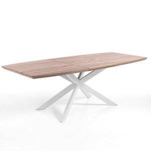 Tavolo allungabile effetto legno rovere cm. H.76 x P.90 x L.160/210