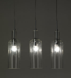 Lampadario a 3 luci cm. H.110 x L.48 x P.10