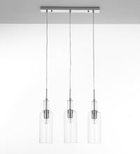 Lampadario a 3 luci cm. H.110 x L.48 x P.10