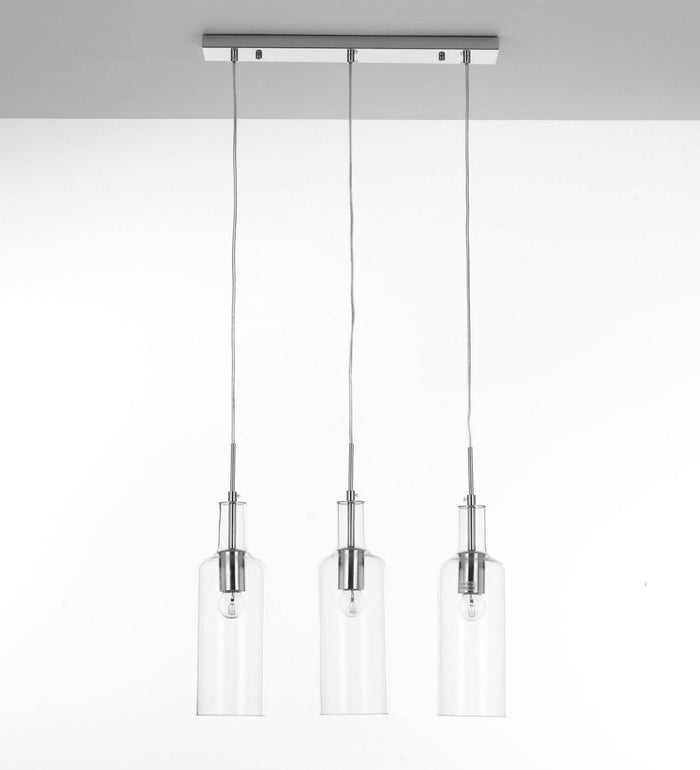 Lampadario a 3 luci cm. H.110 x L.48 x P.10