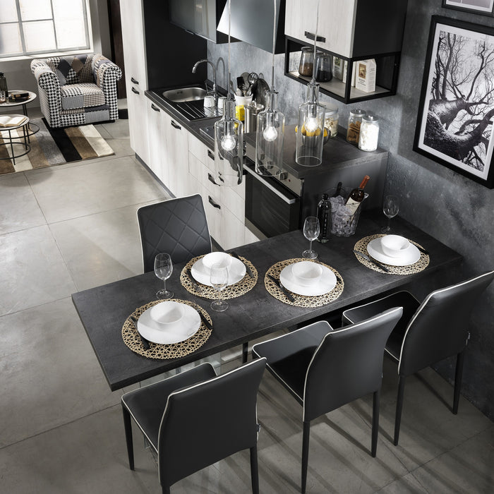 Lampadario a 3 luci cm. H.110 x L.48 x P.10