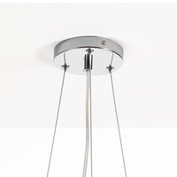 Lampadario 3 strati in tessuto marrone cm. Ø.50 H.9,5 / 15