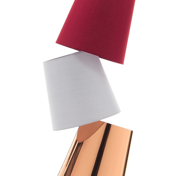 Lampada da terra a 3 luci in tessuto multicolore cm. H.162xL.33xP.25