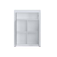 Mobile alto effetto legno bianco cm. H.144 x L.110 x P.42