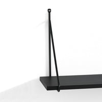 Mensola da parete effetto legno nera cm. H.30 x L.60 x P.22