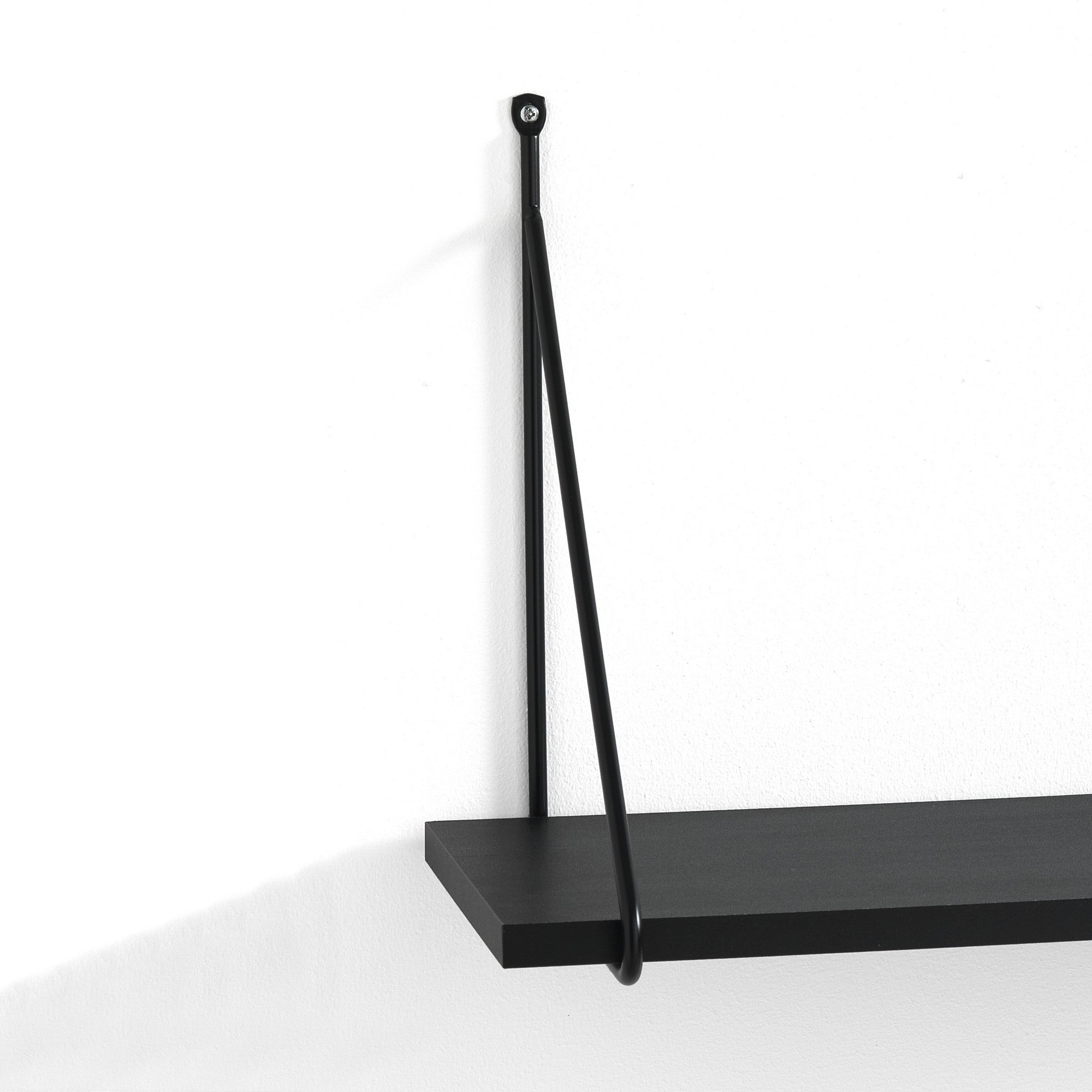 Mensola da parete effetto legno nera cm. H.30 x L.60 x P.22