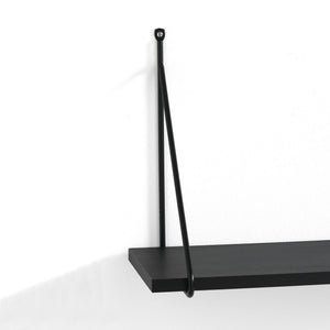 Mensola da parete effetto legno nera cm. H.30 x L.60 x P.22